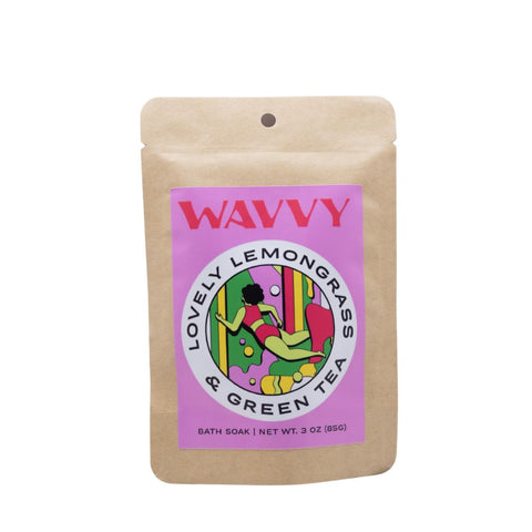 Wavy Bath Soak - Lemongrass & Green Tea