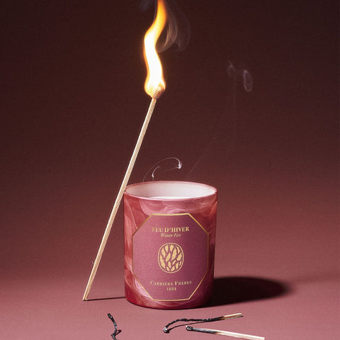 Winter Fire Candle