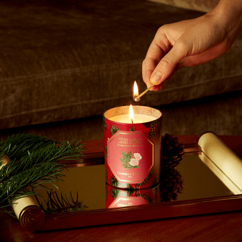 Siberian Pine & Winter Rose Candle